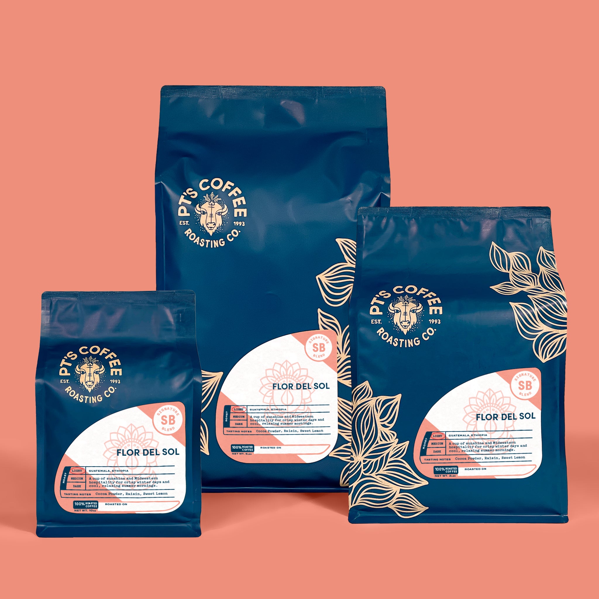 Flor del Sol Signature Blend – PT's Coffee