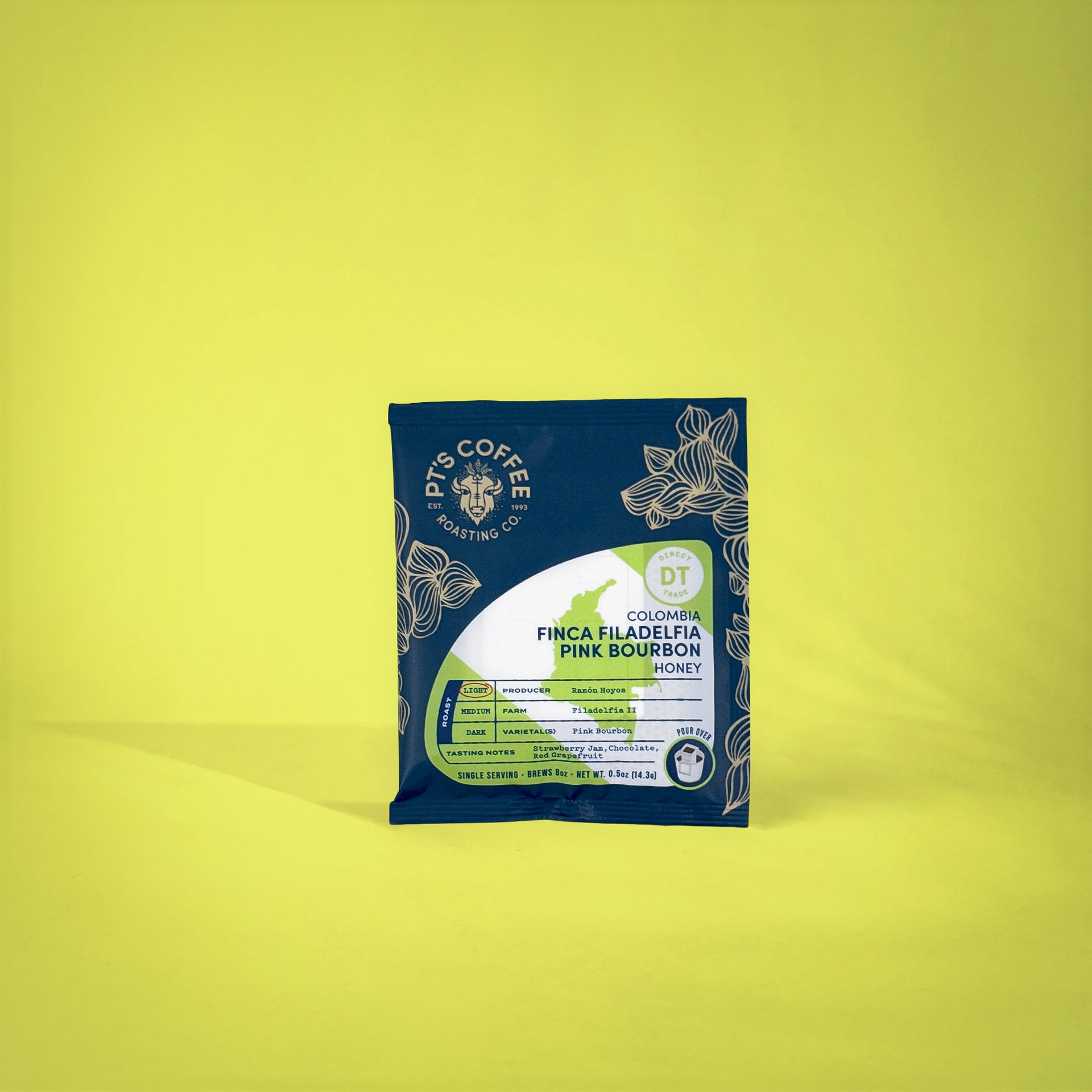 Photo of Colombia Pink Bourbon Honey Pour Over Pouch