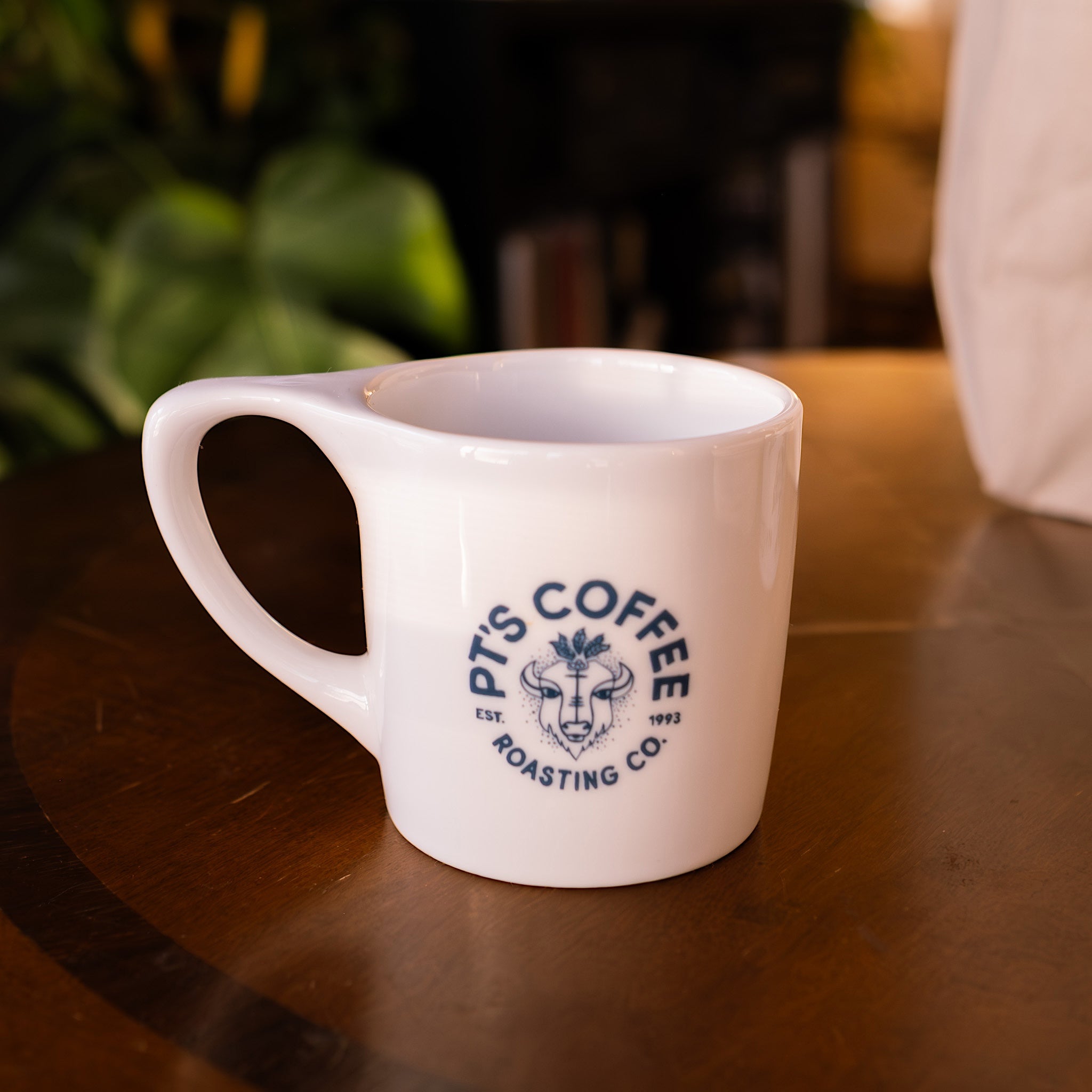 PT's Lino Mug - White – PT's Coffee